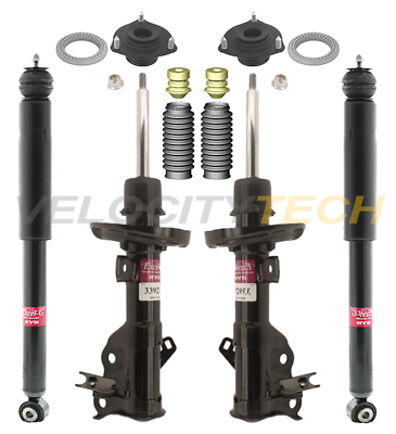 KYB Excel-G Struts Shocks Front & Rear 2012-15 Honda Civic Sedan W BOOTS MOUNTS