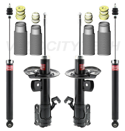 KYB Excel-G Gas Struts Shocks With Boots Fits 2011-2017 Nissan Leaf Set of 4