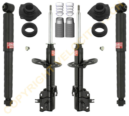 KYB EXCEL-G GAS SHOCKS STRUTS FITS 08-12 NISSAN ROGUE WITH BOOTS MOUNTS FULL KIT