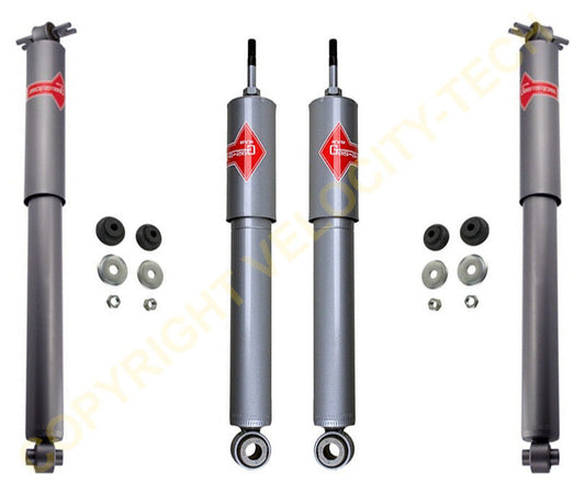 KYB GAS-A-JUST HEAVY DUTY SHOCKS 00-05 FORD EXCURSION 2WD FRONT & REAR SET OF 4