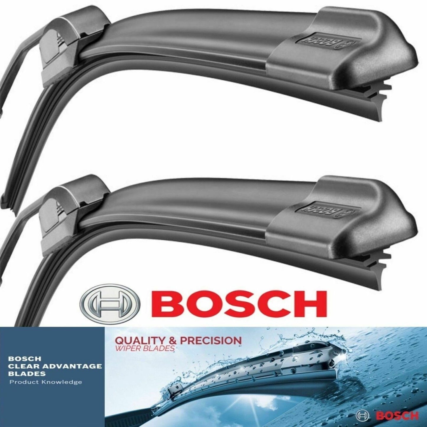 Bosch CLEAR ADVANTAGE Wiper Blades set for 2017-2022 Hyundai Ioniq (Pair of 2)