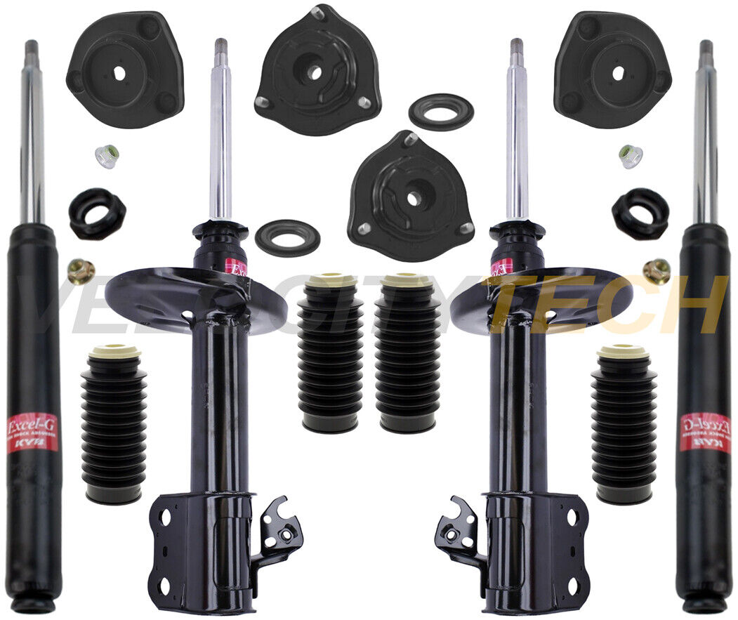 KYB Excel-G Shocks Struts Front Rear Mounts Boots Kit for 90-93 Toyota Celica