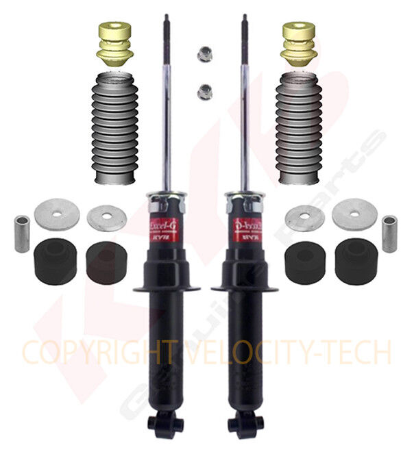 KYB EXCEL-G REAR SHOCKS BOOTS MOUNT COMPONENTS 11-18 DODGE JOURNEY SET OF 2