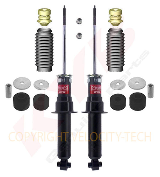 KYB EXCEL-G REAR SHOCKS BOOTS MOUNT COMPONENTS 11-18 DODGE JOURNEY SET OF 2