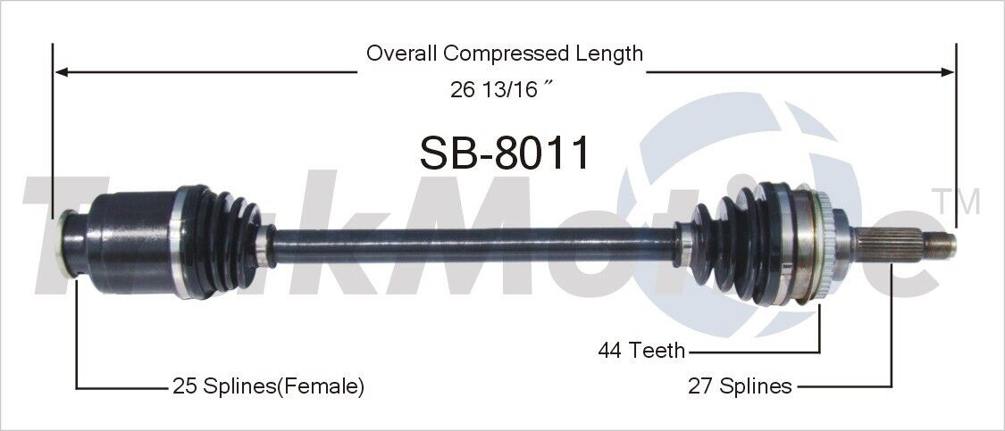 Front Left and Right CV Axle Shaft for 2000-2002 2003 2004 Subaru Outback Legacy