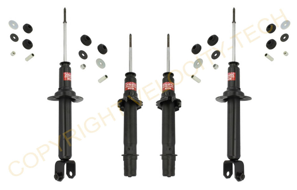 KYB GAS FRONT & REAR SHOCKS 2008-2012 HONDA ACCORD SEDAN & COUPE SET