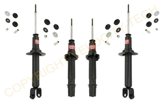 KYB GAS FRONT & REAR SHOCKS 2008-2012 HONDA ACCORD SEDAN & COUPE SET