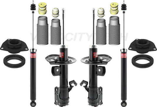 KYB Excel-G Gas Struts Shocks w Mounts Boots Fits 2011-2017 Nissan Leaf Set of 4