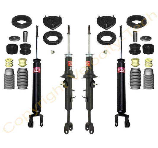 KYB 4 EXCEL-G GAS SHOCKS fits 03-05 350Z 03-06 G35 FULL SET WITH BOOTS & MOUNTS