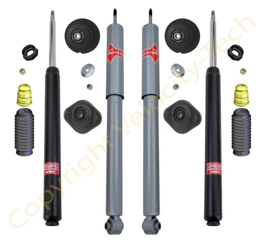 KYB 4 SHOCKS MOUNTS & BOOTS SET BMW E30 318i 325i 325is M3 325e 85 to 91 KIT