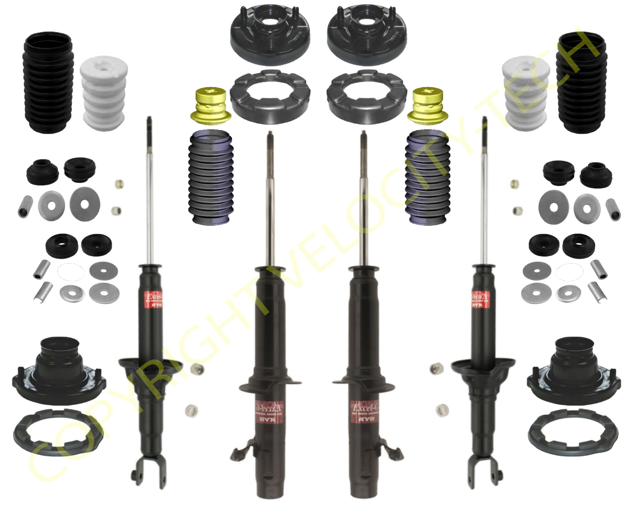 KYB EXCEL-G GAS SHOCKS MOUNTS & BOOTS 90-97 HONDA ACCORD 97-99 ACURA CL FULL KIT