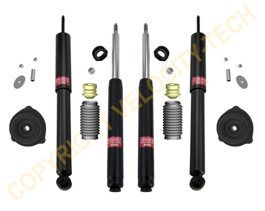 KYB EXCEL-G GAS SHOCKS STRUTS 1999-2002 SAAB 9-3 WITH FRONT MOUNTS & BOOTS KIT